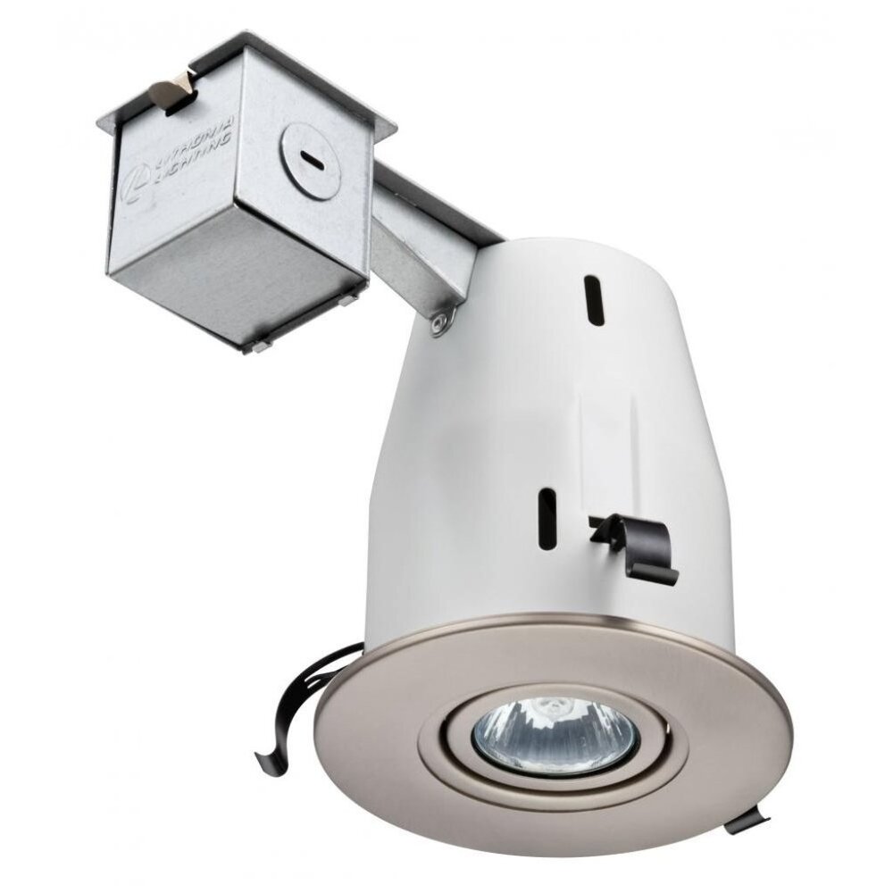 Lithonia Lighting 4” Brushed Nickel Gimbal 3000K LED Recessed Kit 224V1G